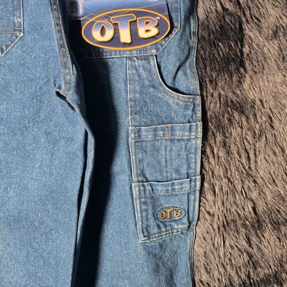 OTB On The Brink Denim Carpenter Shorts Mens 30 Blue Vintage Deadstock 90s Y2K - Picture 8 of 10